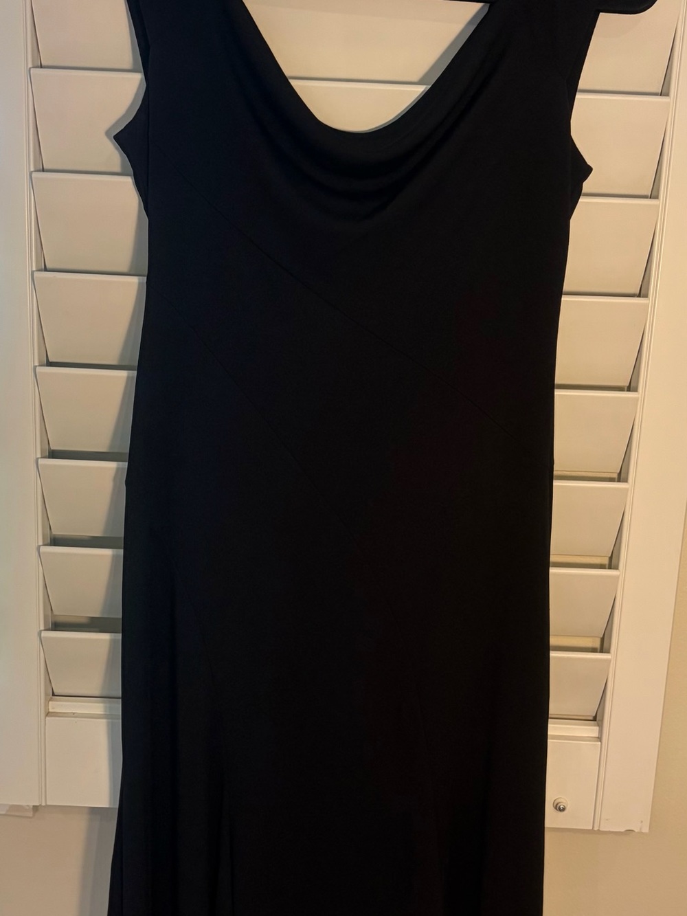 Max & Cleo Black Sleeveless Cowl Neck Maxi Dress